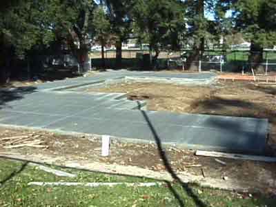 Playground site under construction